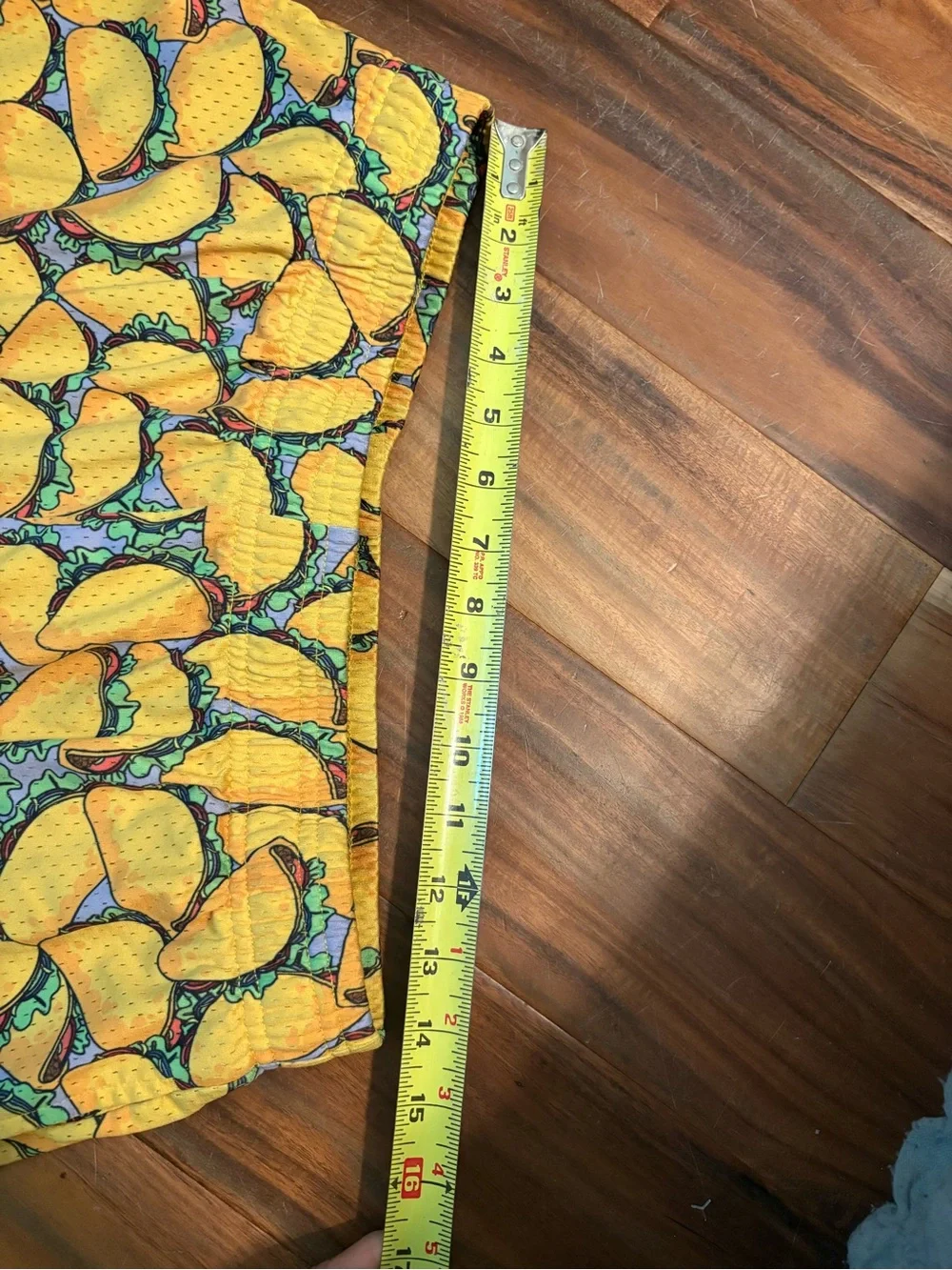 101 Apparel Taco Print Mesh Basketball Shorts Men’s M Novelty Food (942)